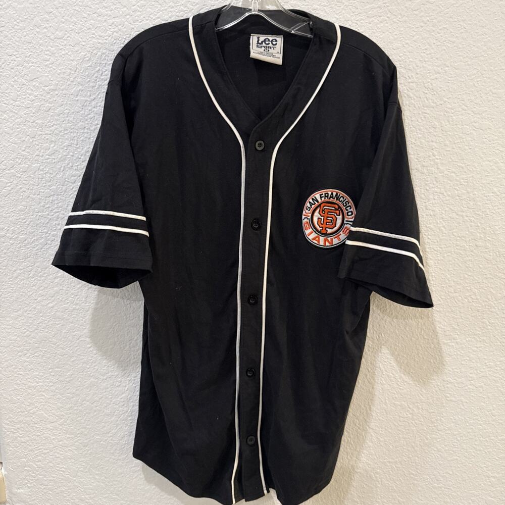 Men's Vintage 90s Lee Sport MLB SF Giants Cotton Jersey Shirt / Medium